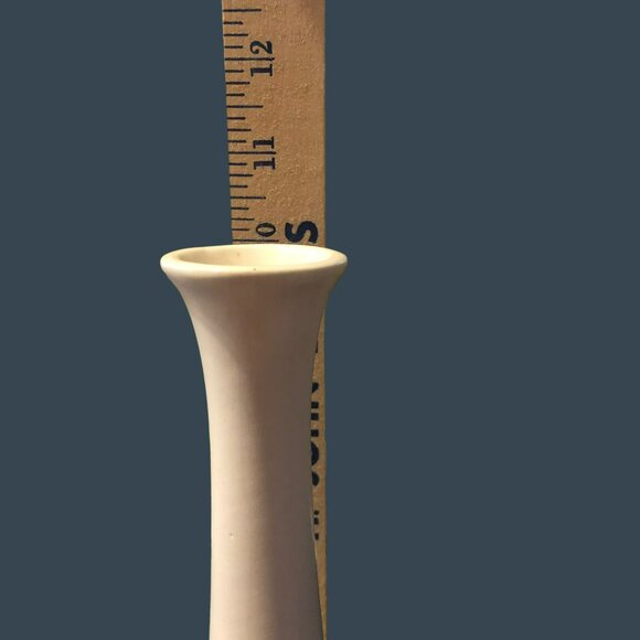 VTG Haeger USA Bulb Art Vase MCM Rustic Brown & White Finish - Picture 6 of 6